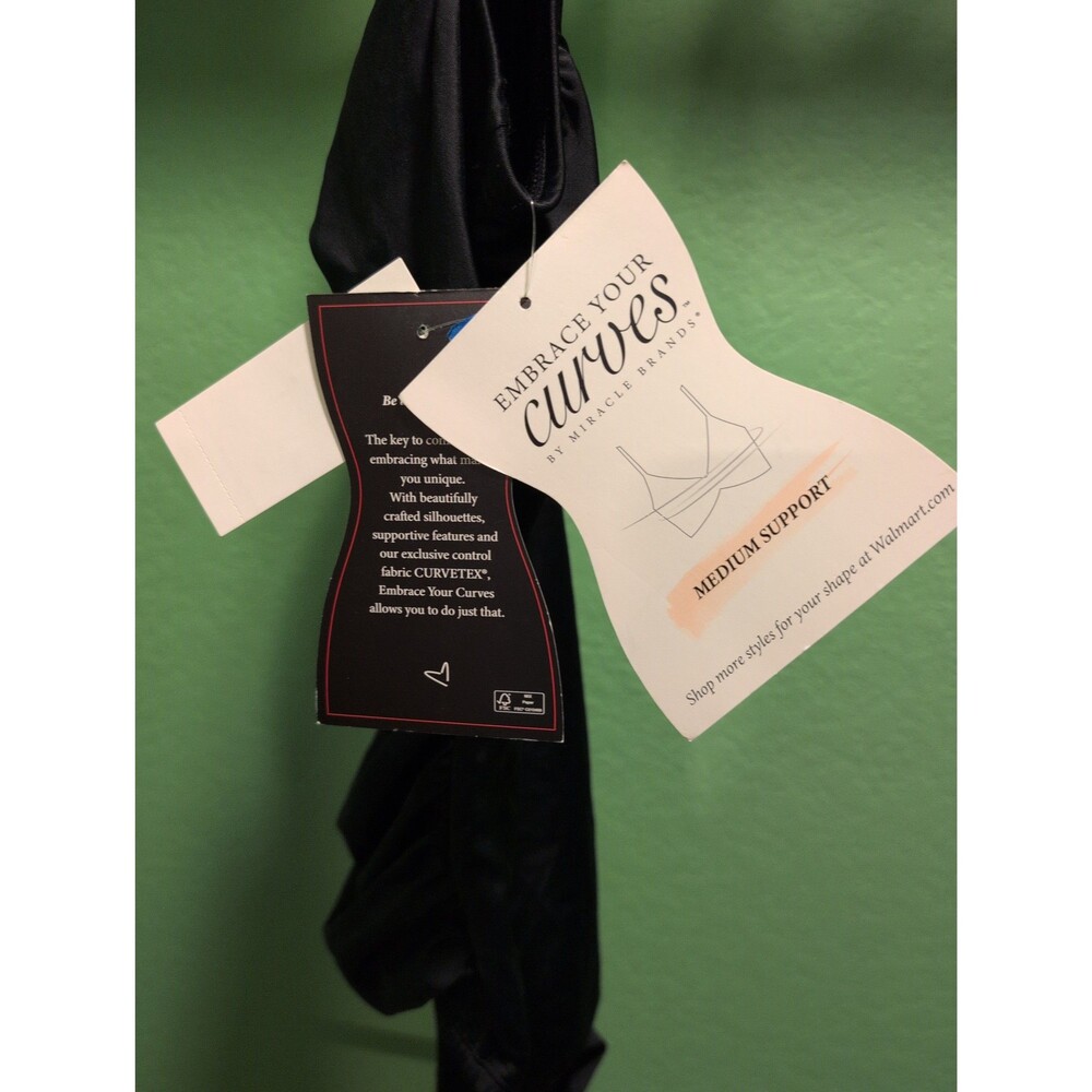 NEW Miracle Brands Large black one piece bathing suit - Picture 5 of 5